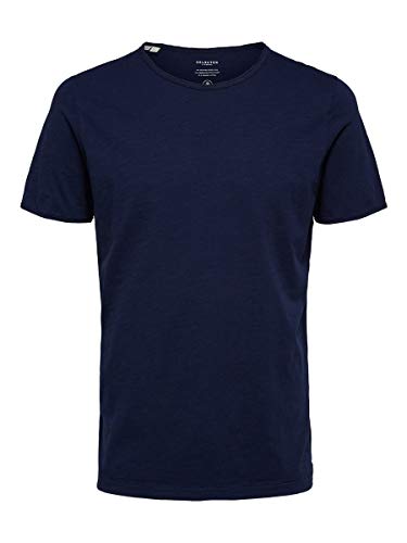 SELECTED HOMME 16071775 Camiseta, Azul marítimo, L para Hombre