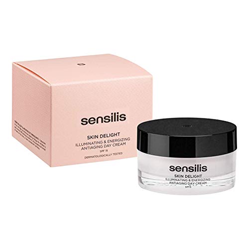 Sensilis Skin Delight - Kit de Belleza con Vitamina C - Crema de Día (50 ml) + Peeling facial (75 ml) + Ampollas Iluminadoras (15 x 1,5 ml)