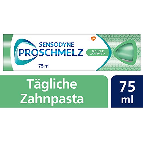Sensodyne ProSchmelz Pasta dentífrica diaria, protección avanzada contra el derrame de dientes – Fuerza, protege, sabe, 75 ml.