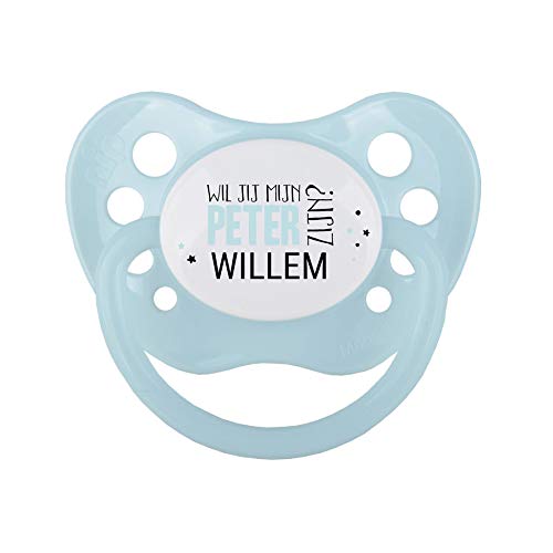 ¿Serás mi padrino - chupete azul