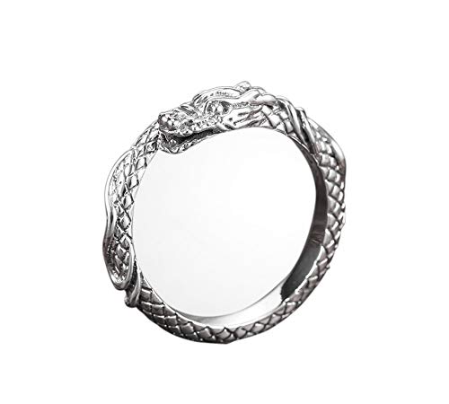 Serebra Jewelry Dragón Anillo de plata de ley 925 tamaño ajustable unisex hombres mujeres