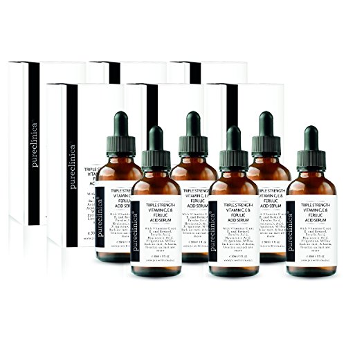 Serum de Vitamina C, E y Ácido Ferúlico de Triple Potencia (con Retinol y doble potencia de Ácido Hialurónico) – 30ml / 1 fl oz