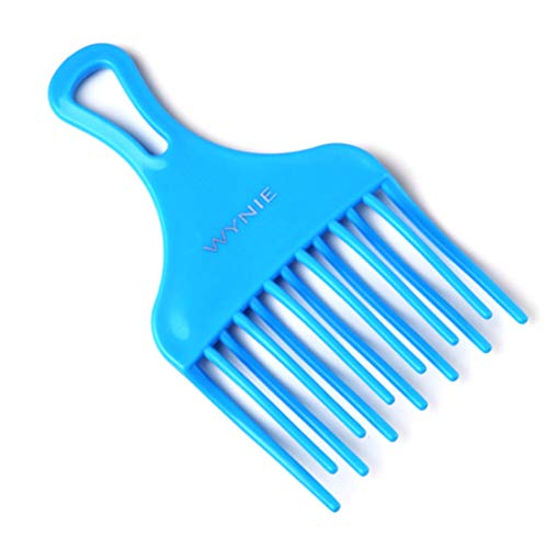 Set 2pcs Peines afro desenredante puas anchas para pelo rizado 17cm Multi