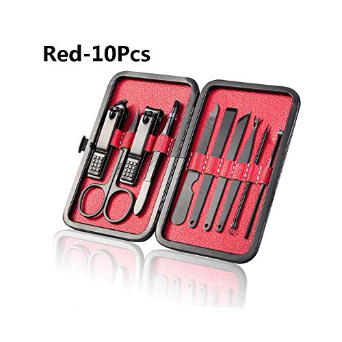 Set De Cortaúñas,Cortaúñas The Vintage Cosmetic Company Cortaúñas Y Cortaúñas Piece Cutter Cuticle Clipper Manicure Dust Brush Pedicure Nail Care Kit Case Gift Set Nail Art Tools Cortauñas Uñas