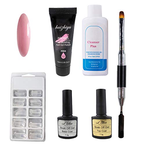 Set de extensión de uñas de gel para poly, 90 ml