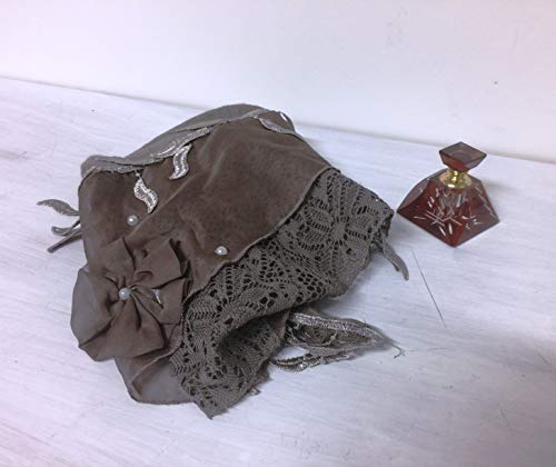 Set de regalo, Perfume árabe Attar Oil 20 ml para mujer con envase de vidrio soplado Dubai + Pashmina