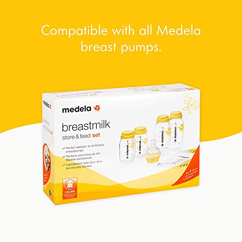 Set regalo Medela para recogida y alimentación con botellas biberón y tetina Calma