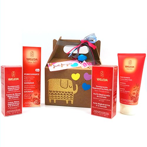 Set Regalo"Cuerpo Perfecto" con cuatro Productos WELEDA | Idea Regalo para Madres, Mujeres y Profesoras | con Productos BIO 100% naturales | Gift Idea for Mums, Teachers and Women