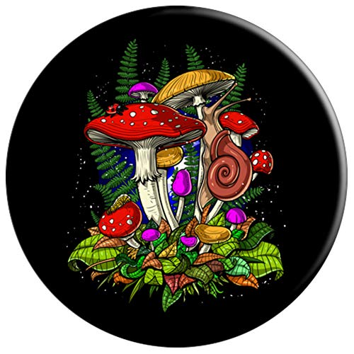 Setas Mágicas Psicodélico Hippie Naturaleza Bosque PopSockets Agarre y Soporte para Teléfonos y Tabletas