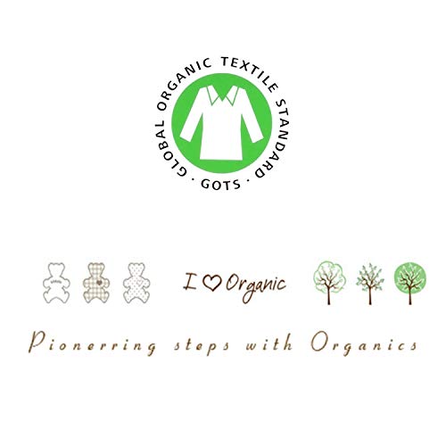 Sevira Kids – Mono de bebé niña de algodón orgánico Chloé beige gris Talla:6-9M - 68CM