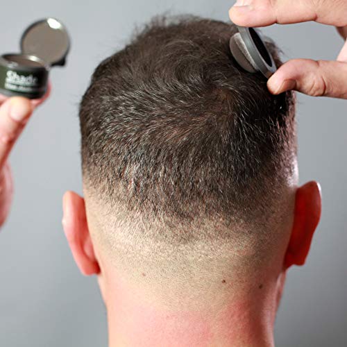 Shade - Polvo para cubrir zonas claras y brillantes en el cuero cabelludo, maquillaje para el cabello, perfecto para cubrir las puntas del cabello, polvo 4 g (marrón oscuro)