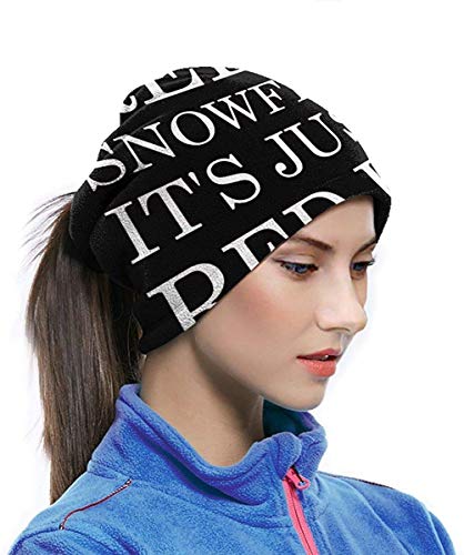 shenguang Relax Snowflake It's Just A Red Hat Neck Gaiter Ear Warmer Headband Scarf máscaras faciales Bandanas