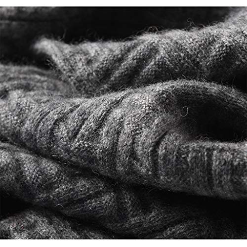 Shi xiang shop Bufanda de Punto Infinity para Unisex-Adulto, Bufanda de Cachemira de Moda de Invierno, Bufanda Gruesa y cálida Gris Gris