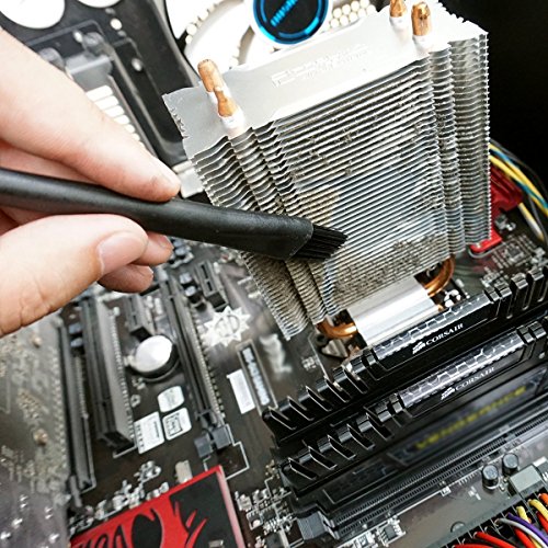 ShipeeKin 4 en 1 Kit de cepillo de limpieza de polvo eléctrico/3 tamaños de cepillos ESD antiestáticos + 1 cepillo de limpieza para cámara/PC/monitor de polvo