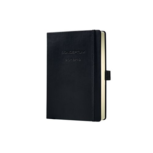 Sigel C1902 Agenda semanal 2018/2019, CONCEPTUM, 18 meses, tapa dura, 10,8 x 15,1 cm, negro