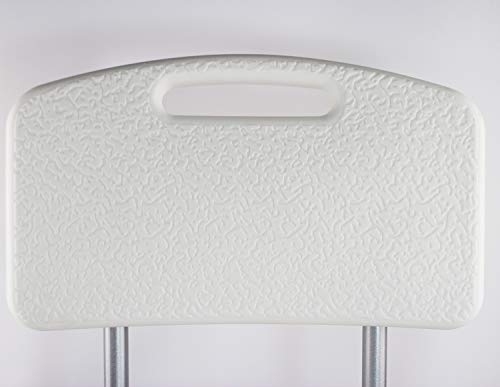Silla de Ducha/Baño Ortopédico con Respaldo, Ajustable en Altura, Conteras Antideslizantes para Personas Mayores (7275465)