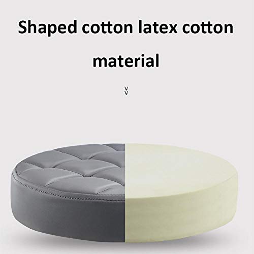 Sillas Giratorias con Rueditas，Taburete Montar con Negro Cuero Sintético Asiento，Altura Regulable 45-59 cm，160kg de Capacidad de Carga，Taburete Polipielpara Office Home Salon SPA Studio