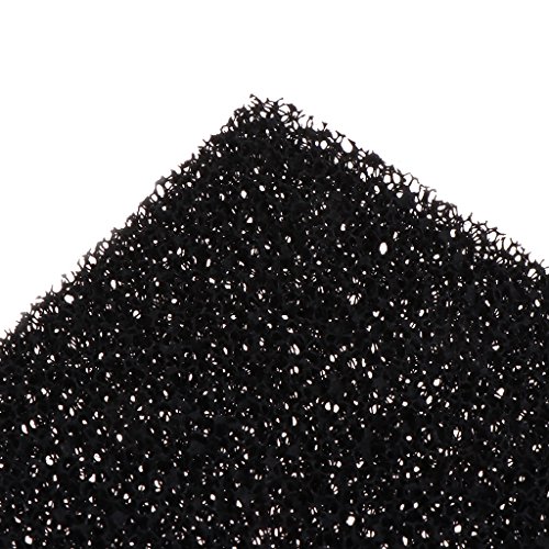 SimpleLife 5 Piezas Esponja de Espuma de carbón Activado Negro Universal Filtro de Aire impregnado Almohadilla