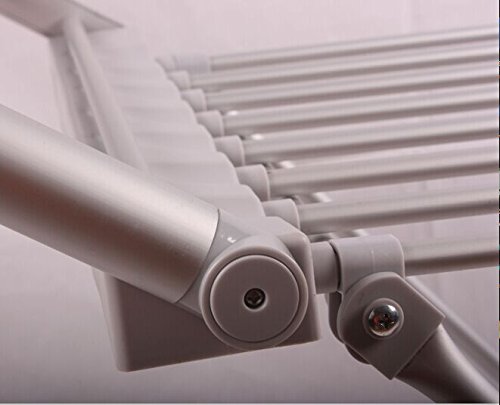 Sirge - Scaldotto - Tendedero eléctrico tamaño maxi para colgar y secar la ropa, alas desplegables, 90 cm de altura, 260 W, 15 metros de tendido, plegable, 20 barras con calefacción