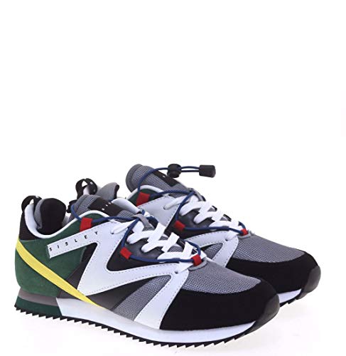 SISLEY Sneakers UOMO BLK-Green - 44