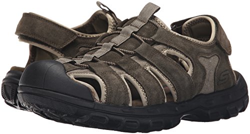 Skechers Men's Relaxed Fit 360 Gander-Selmo Fisherman Sandal, Olive, 11 D-Medium