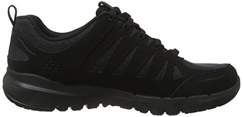 Skechers Women's Flex Appeal 3.0-Billow Trainers, Black (Black Leather/Mesh/Trim Bbk), 8 UK (41 EU)