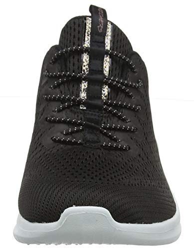 Skechers Women's Ultra Flex 2.0-LITE-Groove Trainers, Black (Black Mesh/Rose Gold & White Trim BKW), 6 (39 EU)