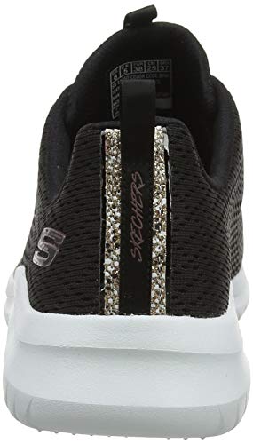 Skechers Women's Ultra Flex 2.0-LITE-Groove Trainers, Black (Black Mesh/Rose Gold & White Trim BKW), 6 (39 EU)