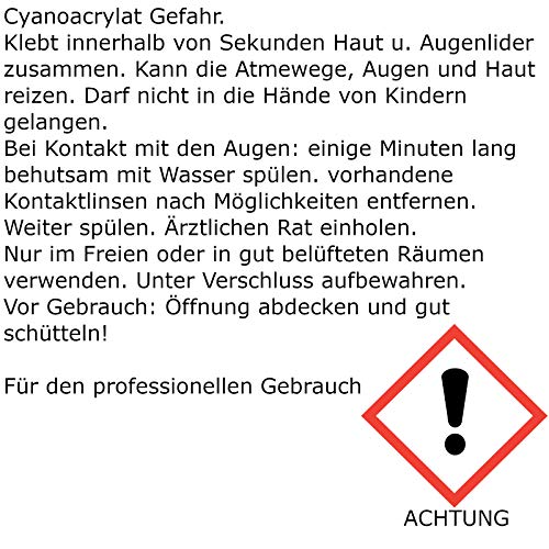 SKY ZONE - Pegamento para extensiones de pestañas, ultra fuerte, 5 g, color negro