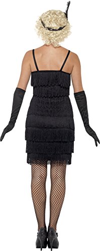 Smiffy's - Disfraz para mujer, Flapper, años '20, Negro, XL (48-50 EU)