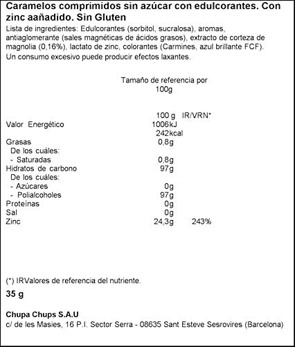 Smint 2H Frutos Rojos, Caramelo Comprimido Sin Azúcar - 12 unidades de 35 gr. (Total 420 gr.)