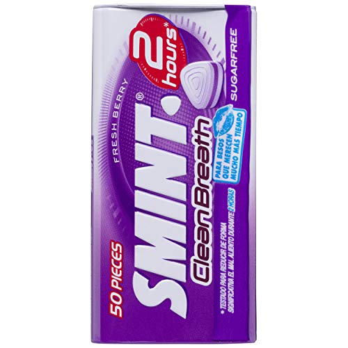 Smint 2H Frutos Rojos, Caramelo Comprimido Sin Azúcar - 2 unidades de 35 gr. (Total 70 gr.)