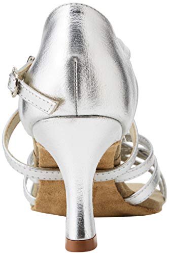 So Danca Bl164, Zapatos de Baile de Sociedad y Latina para Mujer, Plateado (Silver Silver), 36.5 EU