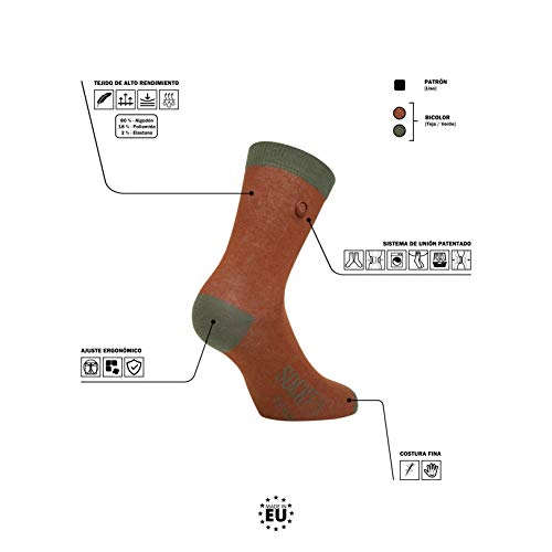 SOCKFIX COLORMETRICS 3 pares modelos Teja/Diagonal/Gris PACK 3G6 44-46 OFERTA