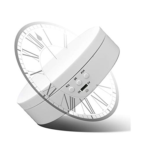 SODIAL Soporte Giratorio EléCtrico de ExhibicióN de JoyeríA Base de Almacenamiento de JoyeríA Caja Giratoria Soporte de JoyeríA Negro