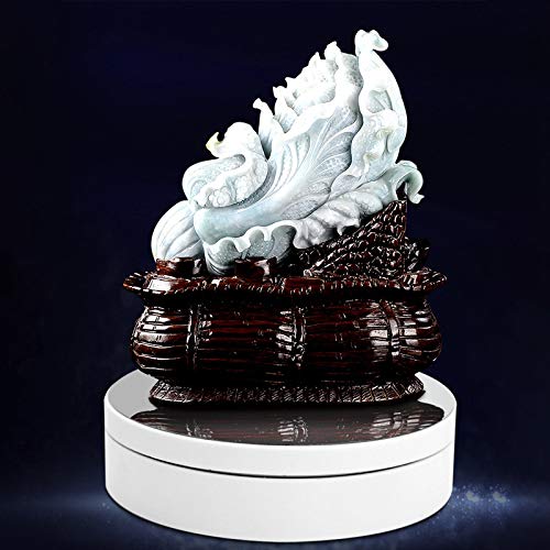 SODIAL Soporte Giratorio EléCtrico de ExhibicióN de JoyeríA Base de Almacenamiento de JoyeríA Caja Giratoria Soporte de JoyeríA Negro