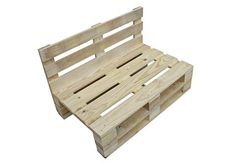 Sofa PALETS Lijado Y Cepillado - Medida 100cm X 60cm -Interior/Exterior Nuevo-Natural Sillon PALETS