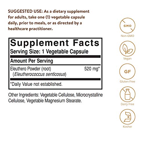 Solgar Ginseng Siberiano 520 mg Cápsulas vegetales - Envase de 100