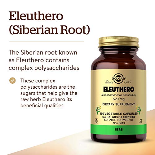 Solgar Ginseng Siberiano 520 mg Cápsulas vegetales - Envase de 100