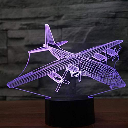 Solo 1 pieza Lámpara colorida 3d Regalo Promoción de ahorro de energía Luz de noche LED 3d Novedad Lámpara LED Usb para niños