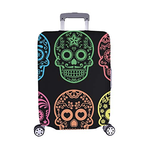 （Solo Cubrir） Cubierta Protectora para de Maleta Protectora de Equipaje de Viaje Dia de Los de Calavera de azúcar Mexicana Maleta Cubierta Protectora para de Viaje 28.5 x 20.5 Pulgadas