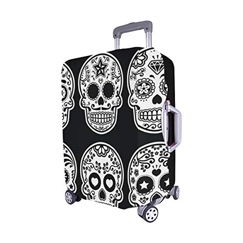 （Solo Cubrir） Cubierta Protectora para de Maleta Protectora de Equipaje de Viaje Dia de Los de Calavera de azúcar Mexicana Maleta Cubierta Protectora para de Viaje 28.5 x 20.5 Pulgadas
