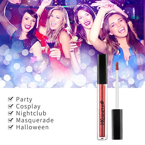 Sombra de ojos de Ruwhere duradera, brillante, líquida, resistente al agua, metálica, maquillaje de pigmentos 6 Colores (2)