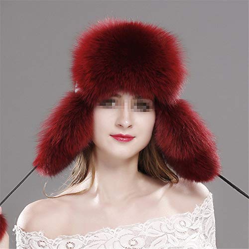 Sombrero de esquí Beanie sombrero del invierno for las mujeres de punto caliente de la máscara de esquí Casquillo Con Cara for el deporte al aire libre, Correr, senderismo, esquí, patinaje de piel fal