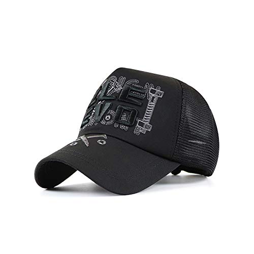Sombrero de Red Bordado Masculino Gorra de béisbol de Malla Sombrero Femenino Protector Solar de Verano Visera Gorra Transpirable