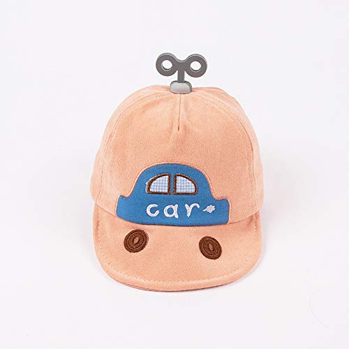 Sombrero para niños para otoño e Invierno Nueva versión Coreana de algodón Puro Llave de Coche Gorra de bebé de ala Suave Gorro de bebé cálido