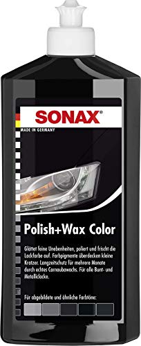 Sonax 02961000-544 Polish & Wax Color Nanopro Cera para Coche, 500 ml, color negro