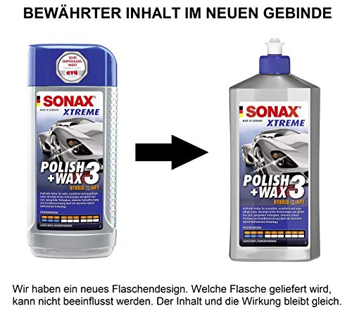 SONAX Xtreme Polish Wax 3 - Cera para Coche (500 ml)