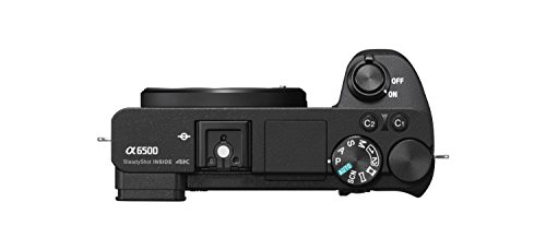 Sony Alpha 6500 - Cámara evil APS-C (Enfoque Automático rápido 0.05s, 24.2 Megapíxeles, Estabilización de imagen óptica de 5 ejes , grabación de vídeos en 4K)