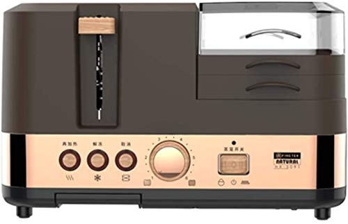 Sooiy Rápida y Amplia la Ranura del Huevo Mollete Tostadora con Bandeja extraíble para Migas Características Carne, Verduras Calientes cocinan, Negro